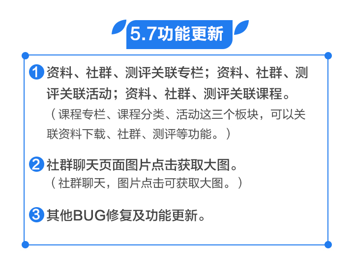 功能更新丨資料、社群、測評關(guān)聯(lián)專欄、社群聊天頁面圖片獲取大圖等